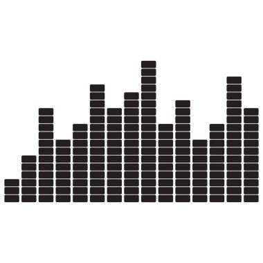Ses dalgası. Müziği. Kayıtta. Vektör illüstrasyonu