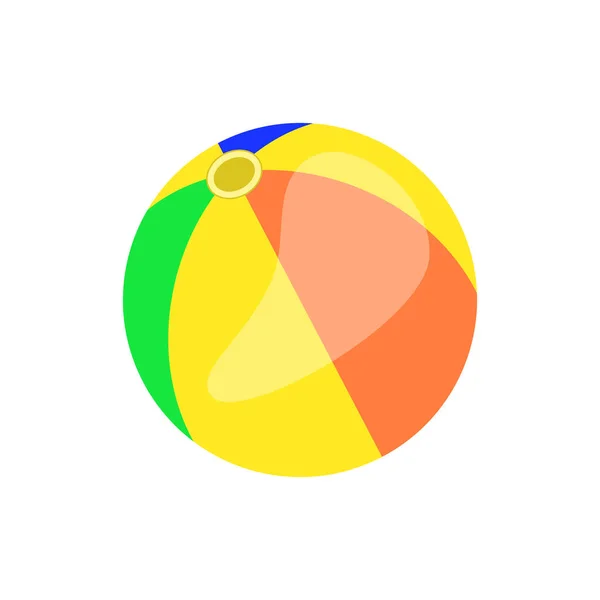 Χρωματιστά Ριγέ Διάνυσμα Μπάλα Σχέδιο Λευκό Φόντο — Διανυσματικό Αρχείο