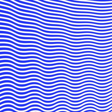 Bir sıra deniz dalgası. Beyaz arkaplanda vektör çizimi.