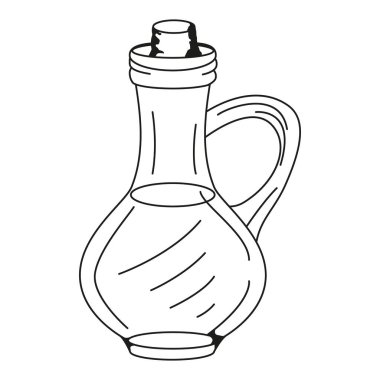 Zeytinyağı taşıyıcısı. Beyaz arkaplan.