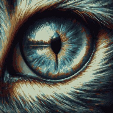 Kedi gözü vektörü. Çay fincanına resim çizmek için..