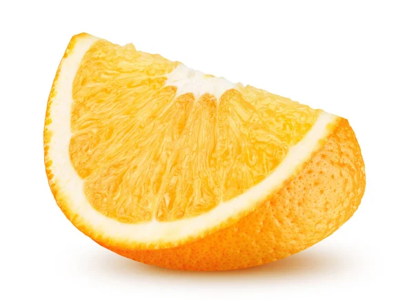 孤立的橘子果 在白色查出的橙色果子片断与剪裁路径 — 图库照片