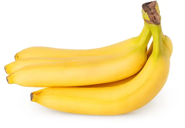 Odizolowany Banan Świeża Masa Bananów Odizolowanych Białym Tle Ścieżką Wycinania — Zdjęcie stockowe