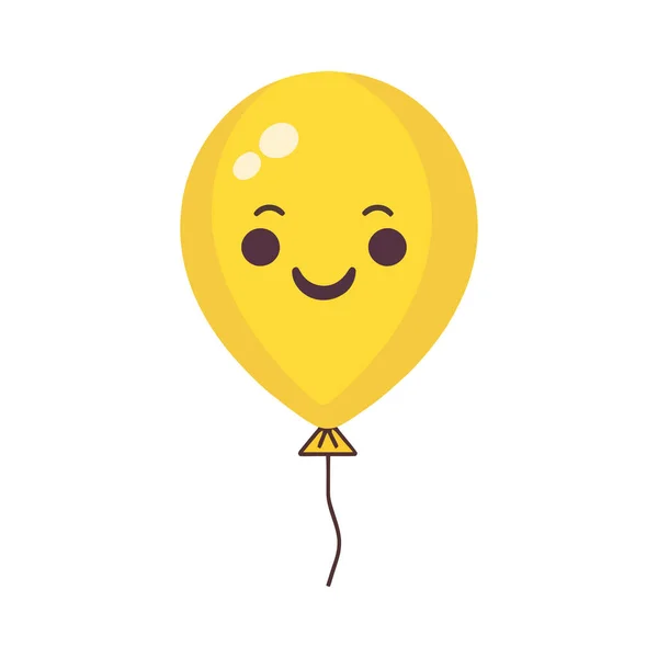Beyaz arka planda karikatür dizili şirin balon. göz vektör simgesi olan balon