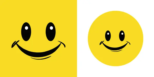 stock vector Yellow Smiley Face - Symbol of Happiness and Positivity