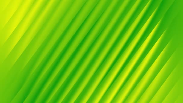 リブガラスの下でゆっくりと明るい酸勾配の背景を移動する4Kシームレスループアニメーション スタイリッシュなガラスの後ろに滑らかなアニメーション黄色と緑の毒性の背景 — ストック動画