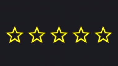 High quality 4k footage of set of bright orange stars interesting appears on green chroma key background. Element for video edit