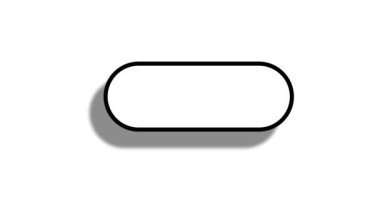 Ui Ux design button animation in 4k resolution on transparent alpha background. Video of mouse click on stylish white empty button.