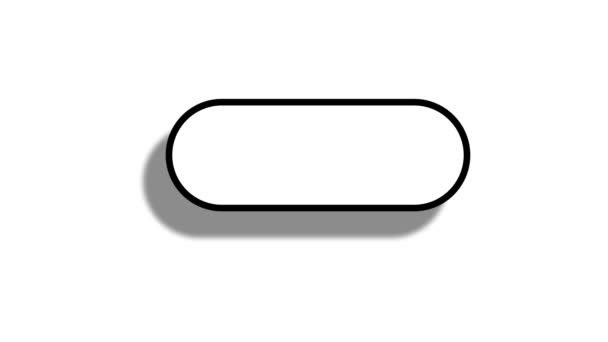 Design Button Animation Resolution Transparent Alpha Background Video Mouse Click — Vídeo de stock