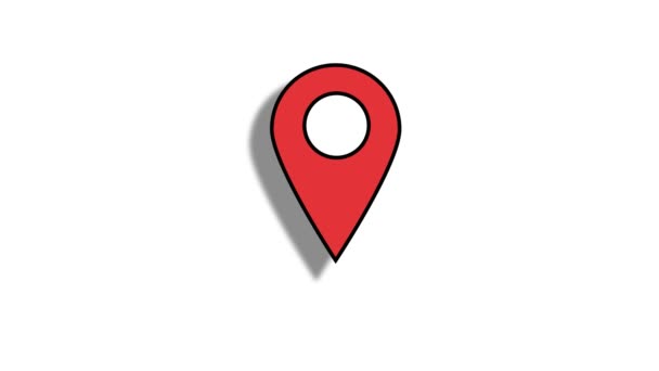 Animation Gps Icon Enabled Disabled Mouse Click Button High Quality — 비디오