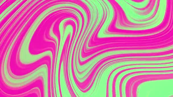 Looped Fluid Toxic Pink Light Teal Wallpaper Seamless Animated Acid — Stockvideo