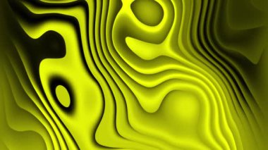 Looped background liquid gradient 4k in trendy colors combination. Seamless vivid animated yellow and black dynamic backdrop . Looped fluid bright light yellow wallpaper