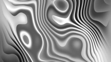 Looped background liquid substance gradient 4k in neutral colors combination. Seamless vivid animated white and black dynamic backdrop . Looped waves fluid bright light gray wallpaper