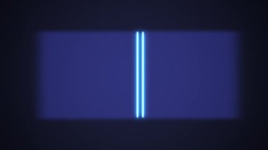 Laser neon Blue Scanner Scanning ID code Across Frame. High quality 4k footage with alpha channel 