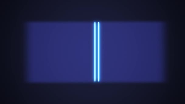 Laser Neon Blue Scanner Identifikační Kód Skenování Napříč Snímkem Vysoce — Stock video