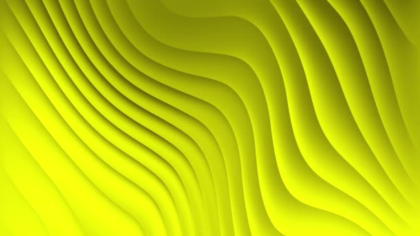 Looped Fluid Gradient Yellow Wallpaper Video Creative Footage Bright Lemon — Stock Video