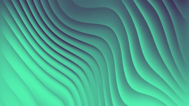 Seamless Looped Lines Gradient Teal Backdrop Footage Abstract Design Blue — Video Stock