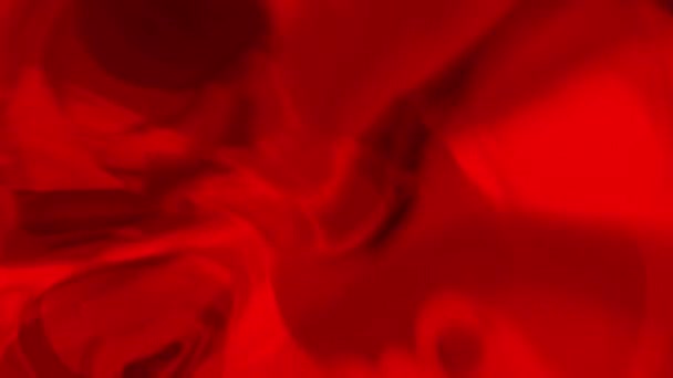 Rojo Transparente Carmesí Agresivos Colores Que Fluyen Fondo Abstracto Dinámico — Vídeos de Stock