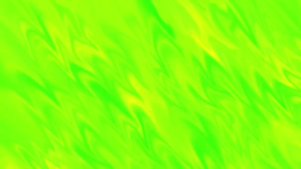 Looped Elegante Amarelo Fundo Líquido Citrino Verde Movimento Sem Costura — Vídeo de Stock