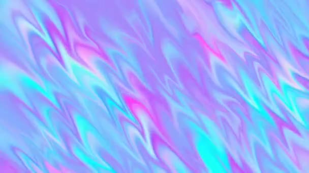 Loop Iridescent Pearl Holographic Teal Pink Cyan Purple Background Looped — Stock Video