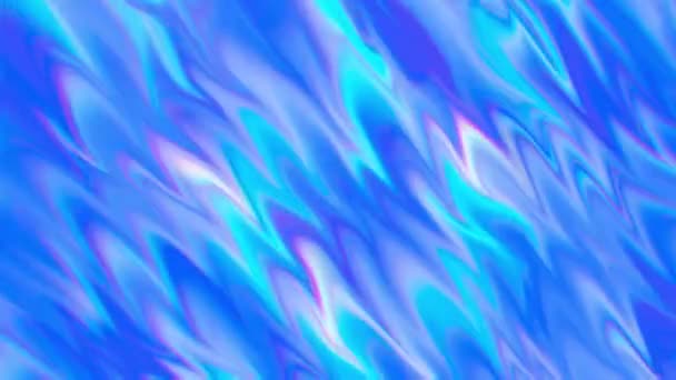 Fondo Holográfico Azul Perla Iridiscente Moda Sin Costuras Looped Movimiento — Vídeos de Stock