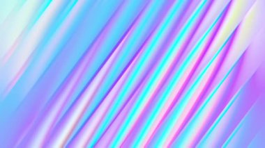 Döngülü yanardöner inci holografik deniz mavisi pembe cyan mor arka plan. Kusursuz gökkuşağı animasyon retro duvar kağıdı. Yüksek kalite 4k görüntü