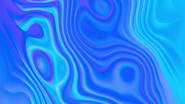 Bezešvé Iridescentní Perleťově Holografický Teal Růžový Azurově Modrý Tekutý Povrch — Stock video