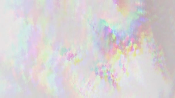 Looped Pastel Milky Pearl Iridescent Smoke Background Seamless Substance Haze — Stock Video
