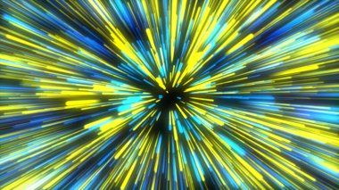 Ukrayna sarısı ve mavi bayrak renginde uzay dalgaları. Ukrayna kavramını destekle