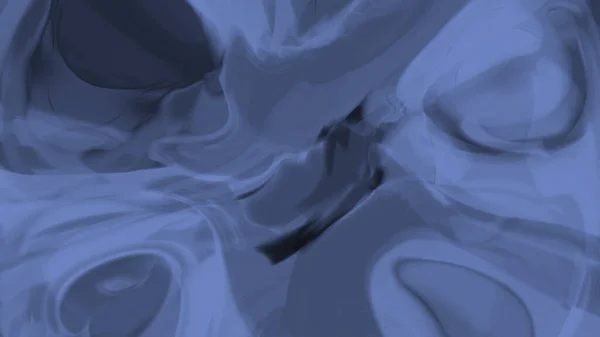 ダイナミック抽象的な背景を流れる創造的なグレーの青みがかった黒滑らかな色 スタイリッシュなグレーの銀の流体の背景8K画像 — ストック写真