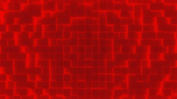 Cubos Superfície Abstrata Vermelho Escarlate Ilustração Fundo Imagem Rubi Quadrados — Fotografia de Stock