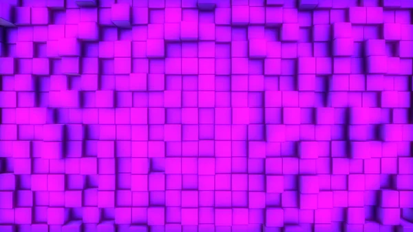 Кубики Поверхні Абстрактна Рожева Ілюстрація Фон Фіолетової Фуксії Зображення Квадратів — стокове фото