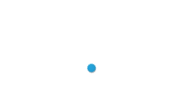 Marca Verificación Garrapata Azul Aparece Fondo Aislado Redes Sociales Verificado — Vídeo de stock