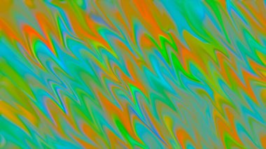 Retro parlak deniz mavisi arkaplanı görüntüsü. Resimli sıvı yanardöner renkli akış grafiği. Yüksek kalite 8K fotoğraf