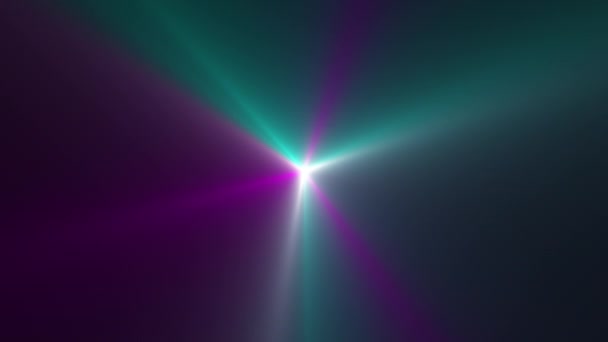 Zapętlona Animacja Stylowych Świateł Punktowych Promienie Świecące Światła Soczewki Optyczne — Wideo stockowe