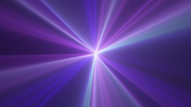 Zapętlona Animacja Stylowych Laserowych Świateł Punktowych Promieni Świecących Optyczny Obiektyw — Wideo stockowe