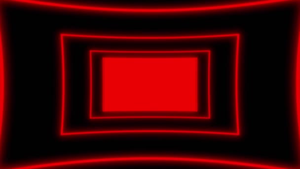 Smyčka Animovaných Neonových Obrazovek Budoucí Kybernetické Elektrické Abstraktní Pozadí Video — Stock video