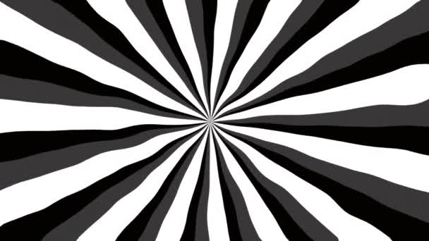 Incoloro Ondulado Plano Blanco Negro Gris Rayas Bucle Abstracto Vigas — Vídeos de Stock