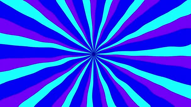 Multicolor Golvende Platte Blauwe Teal Paarse Strepen Lussen Abstracte Cartoon — Stockvideo