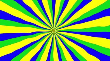 Çoklu renkli dalgalı kombinasyon 2D düz çizgiler soyut, çizgi film arka plan kirişleri. Vintage video arkaplanı kopyala