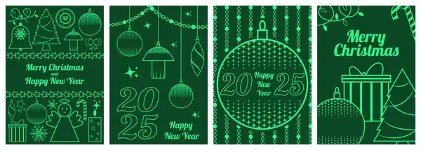 A5 noel kartı seti, basit ana hatları olan şenlikli kış minimalist kartları, noel ağacı, hediye, kar taneleri, melek, noel ağacı süslemeleri, çelenkler, çelenkler, çan, mum