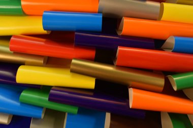 Colorful details made from paper as a background