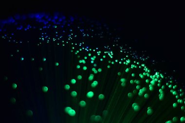 RGB lightning in darkness, close up abstract detail