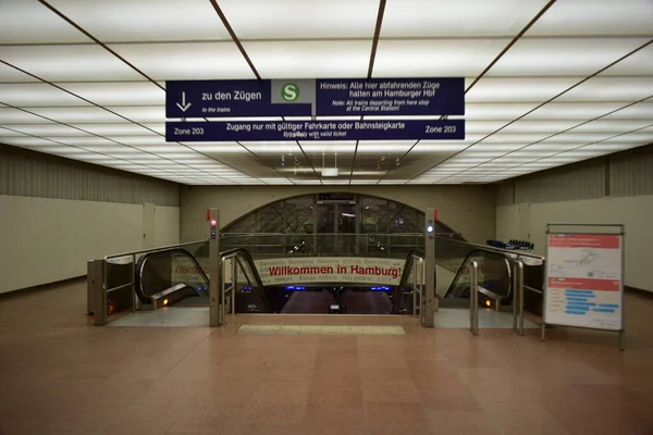 Bienvenido Hamburgo Bahn Metro Entrada — Foto de Stock