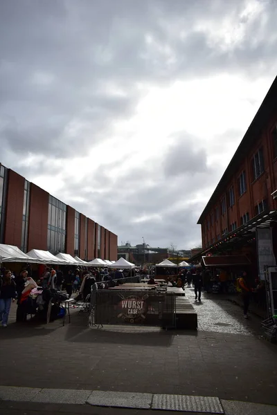 Mercado Dominical Hamburgo Invierno —  Fotos de Stock