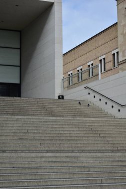 Beton merdiven soyut resmi 