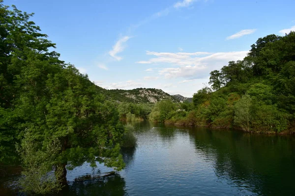 Rijeka Crnojevica Sommaren — Stockfoto