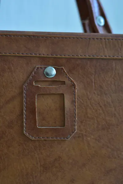 Brown Leather Vintage Retro Bag — Stock Photo, Image