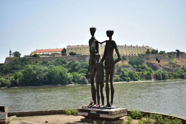 stock image Novi Sad, Serbia - 07 13 2023: Monument to the victims of the raid in Novi Sad