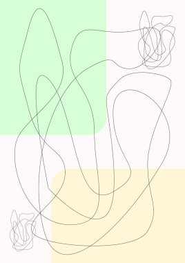 Basit bir sanat tasarımı. Pastel renkler, basit şekiller ve çizgiler. Bir dizi düz vektör çizimleri. Poster, kapak, baskı, duvar kağıdı ya da afiş. Renk arkaplanı üzerinde sanat tasarımı ve vektörleştirilmiş illüstrasyon.